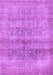 Machine Washable Persian Purple Traditional Area Rugs, wshtr3839pur