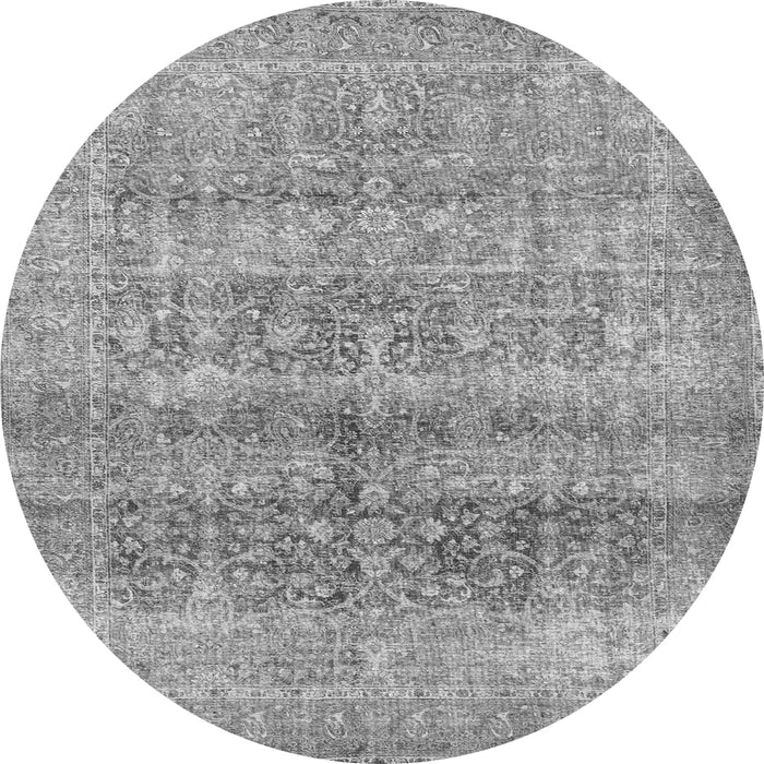 Machine Washable Persian Gray Traditional Rug, wshtr3839gry
