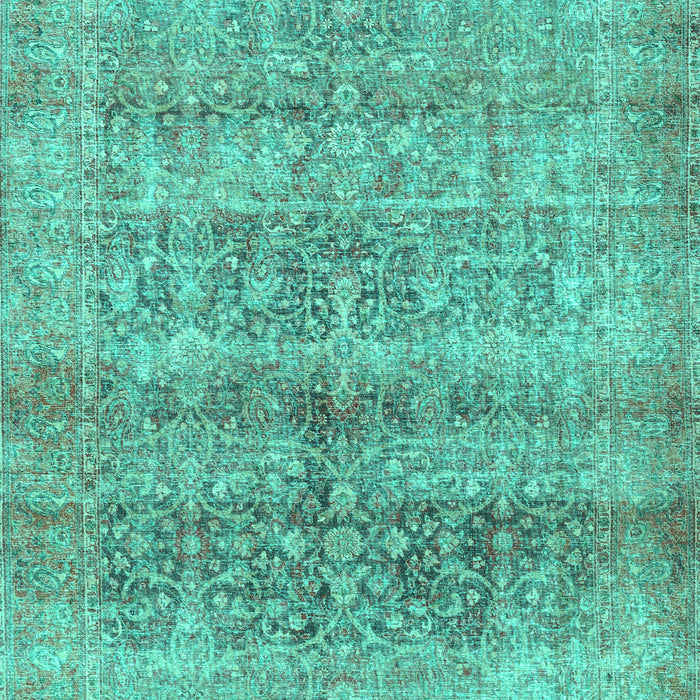 Machine Washable Persian Turquoise Traditional Area Rugs, wshtr3839turq