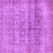 Square Persian Purple Traditional Rug, tr3839pur