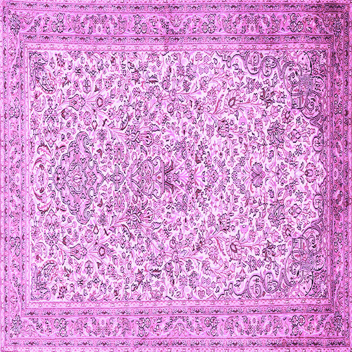 Square Persian Purple Traditional Rug, tr383pur
