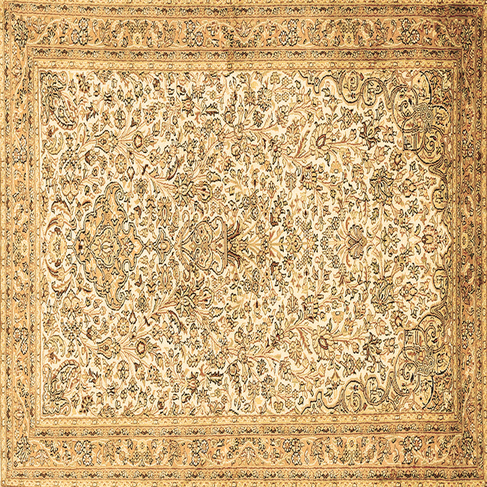 Square Machine Washable Persian Brown Traditional Rug, wshtr383brn