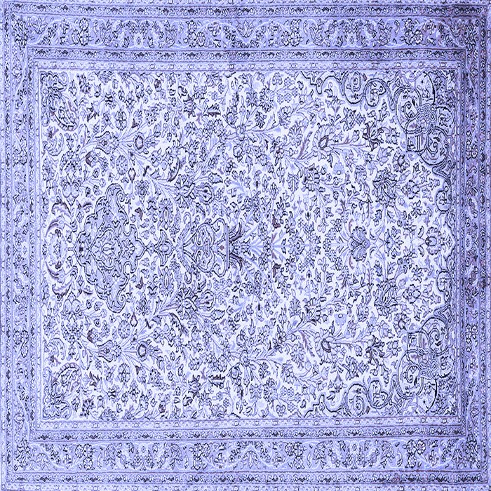 Square Persian Blue Traditional Rug, tr383blu