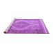 Sideview of Machine Washable Persian Purple Traditional Area Rugs, wshtr3840pur