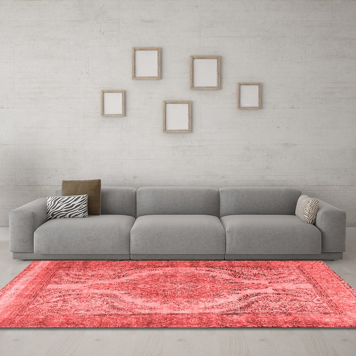 Traditional Red Washable Rugs