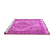 Sideview of Machine Washable Persian Pink Traditional Rug, wshtr3840pnk