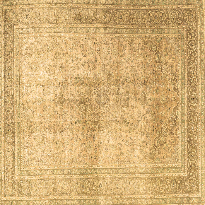 Square Persian Brown Traditional Rug, tr3841brn