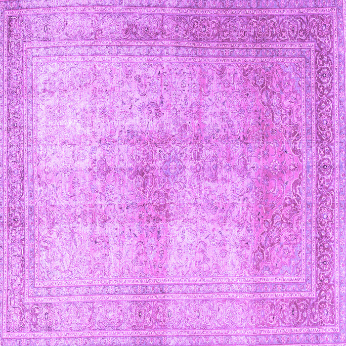 Square Persian Purple Traditional Rug, tr3841pur