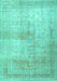 Persian Turquoise Traditional Rug, tr3841turq