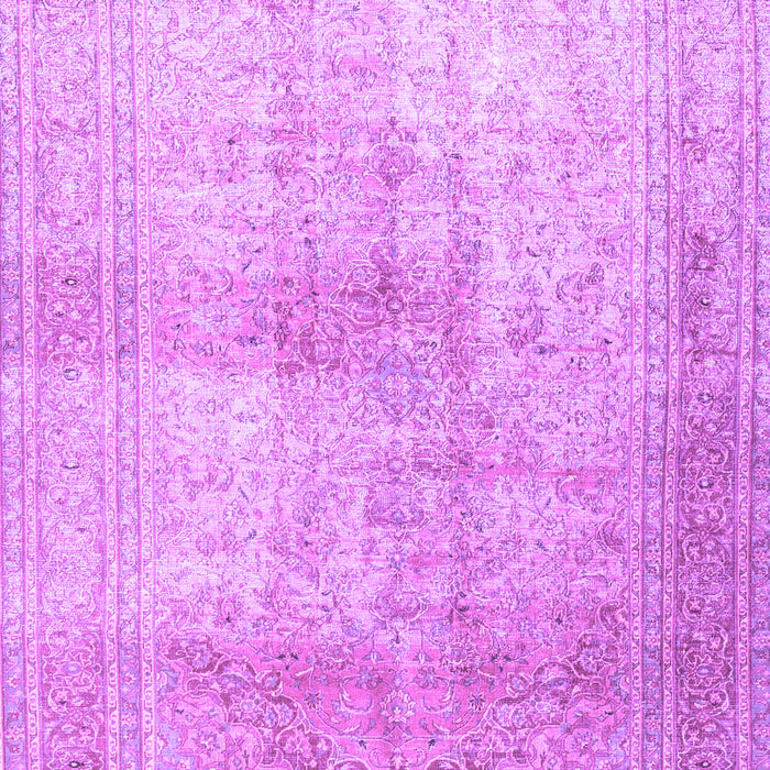 Machine Washable Persian Purple Traditional Area Rugs, wshtr3841pur