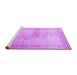 Sideview of Machine Washable Persian Purple Traditional Area Rugs, wshtr3841pur