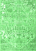 Machine Washable Persian Emerald Green Traditional Area Rugs, wshtr3842emgrn