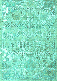 Persian Turquoise Traditional Rug, tr3842turq