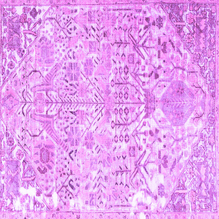 Square Persian Purple Traditional Rug, tr3842pur