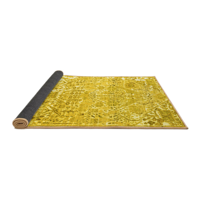 Sideview of Persian Yellow Traditional Rug, tr3842yw