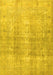 Machine Washable Persian Yellow Traditional Rug, wshtr3843yw