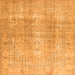 Serging Thickness of Persian Orange Traditional Rug, tr3843org