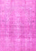 Machine Washable Persian Pink Traditional Rug, wshtr3843pnk