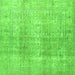 Serging Thickness of Persian Green Traditional Rug, tr3843grn