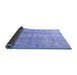 Sideview of Persian Blue Traditional Rug, tr3843blu