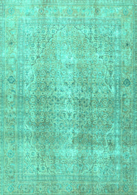 Persian Turquoise Traditional Rug, tr3843turq