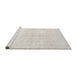 Sideview of Machine Washable Traditional Pale Silver Gray Rug, wshtr3844