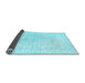 Sideview of Persian Light Blue Traditional Rug, tr3844lblu