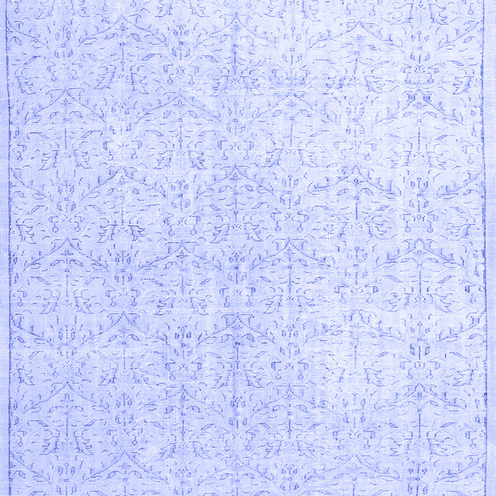 Machine Washable Persian Blue Traditional Rug, wshtr3844blu