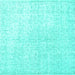 Square Persian Turquoise Traditional Rug, tr3844turq