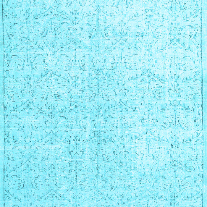 Machine Washable Persian Light Blue Traditional Rug, wshtr3844lblu