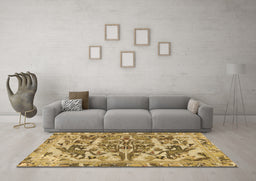 Machine Washable Animal Brown Traditional Rug in a Living Room,, wshtr3845brn