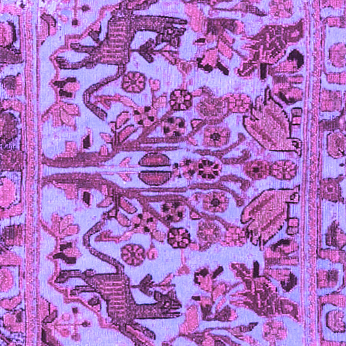 Animal Purple Traditional Rug, tr3845pur