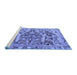 Sideview of Machine Washable Animal Blue Traditional Rug, wshtr3845blu