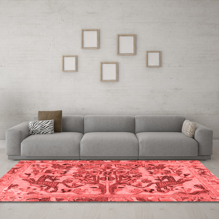 Traditional Red Washable Rugs