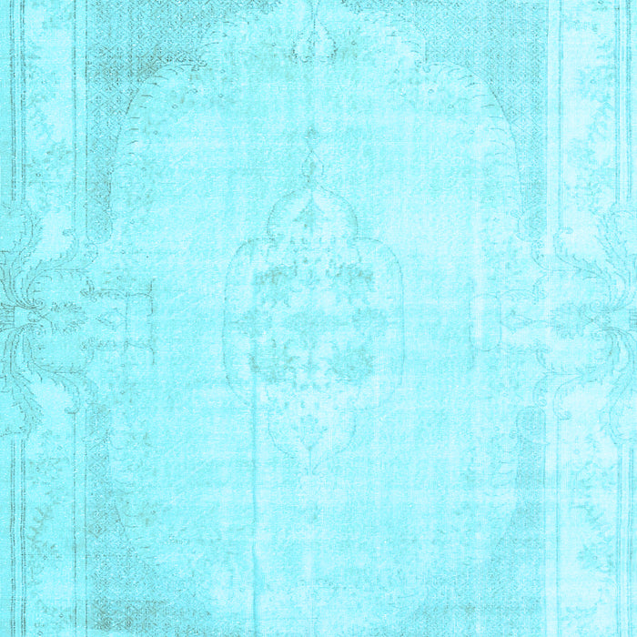 Machine Washable Persian Light Blue Traditional Rug, wshtr3846lblu