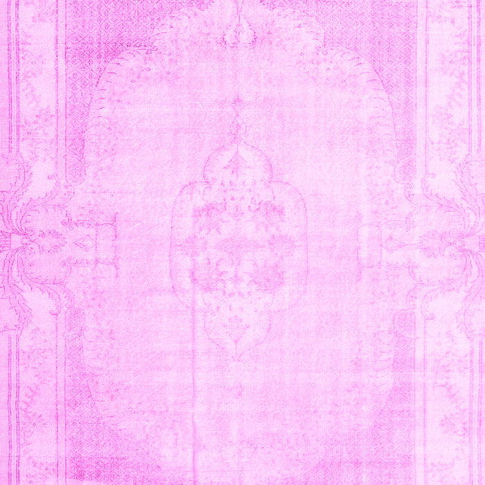 Machine Washable Persian Pink Traditional Rug, wshtr3846pnk