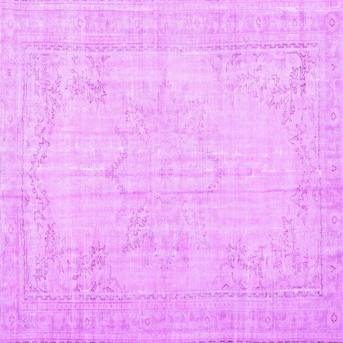 Square Persian Purple Traditional Rug, tr3847pur
