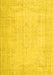 Machine Washable Persian Yellow Traditional Rug, wshtr3847yw