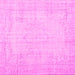 Square Machine Washable Persian Pink Traditional Rug, wshtr3847pnk