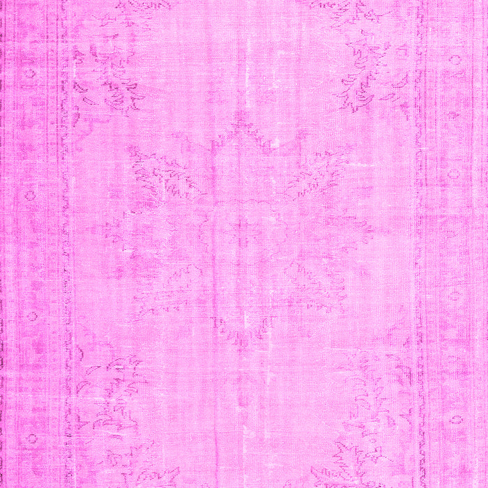 Machine Washable Persian Pink Traditional Rug, wshtr3847pnk