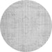 Machine Washable Persian Gray Traditional Rug, wshtr3847gry