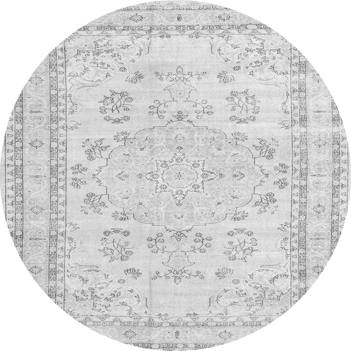Square Persian Gray Traditional Rug, tr3848gry