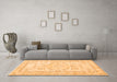 Machine Washable Persian Orange Traditional Area Rugs in a Living Room, wshtr3848org