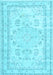 Machine Washable Persian Light Blue Traditional Rug, wshtr3848lblu