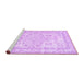 Sideview of Machine Washable Persian Purple Traditional Area Rugs, wshtr3848pur