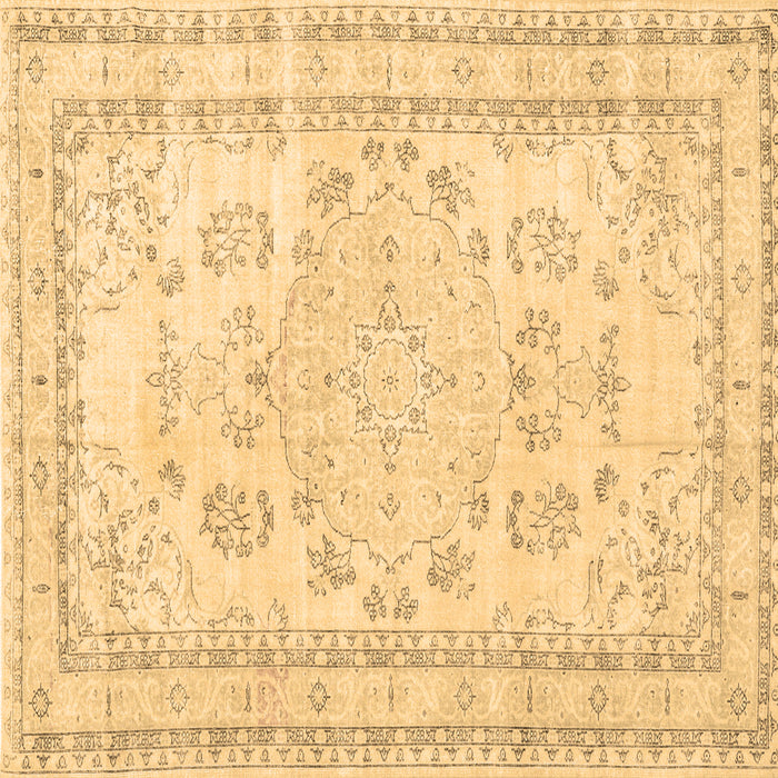 Square Machine Washable Persian Brown Traditional Rug, wshtr3848brn