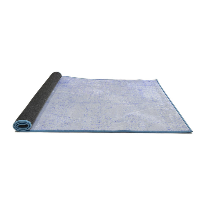 Sideview of Persian Blue Traditional Rug, tr3849blu