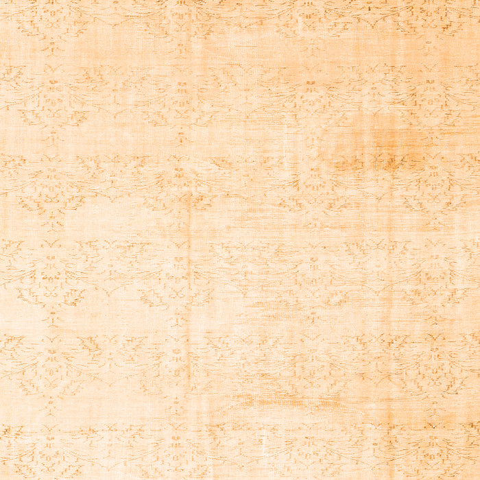 Serging Thickness of Persian Orange Traditional Rug, tr3849org