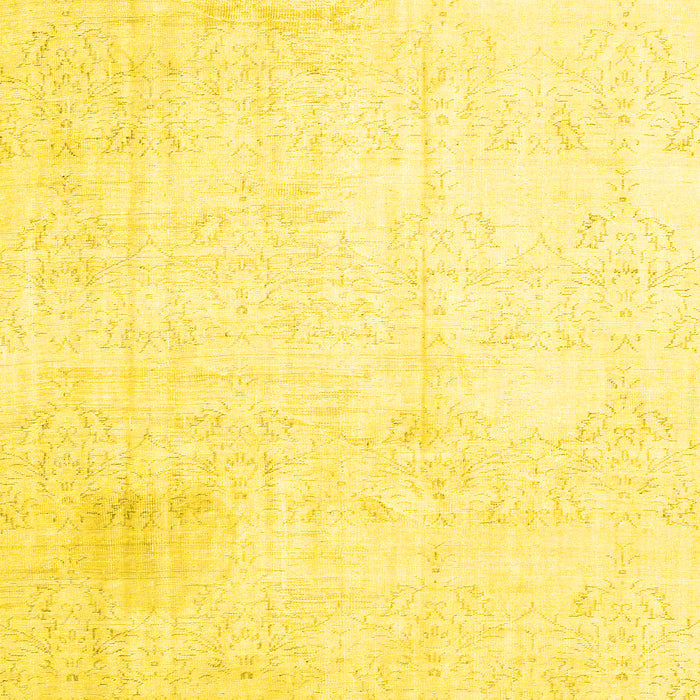 Machine Washable Persian Yellow Traditional Rug, wshtr3849yw