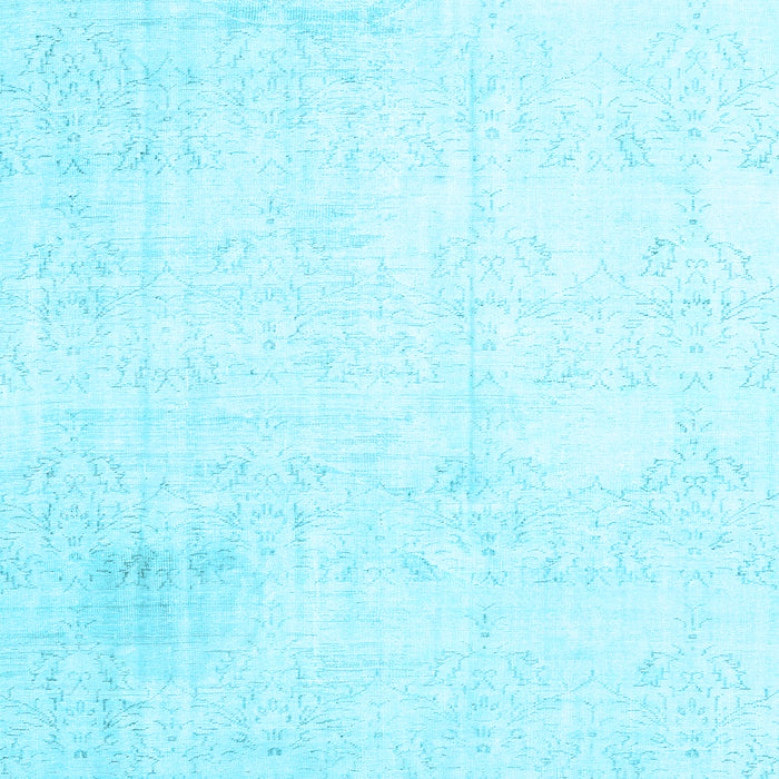 Machine Washable Persian Light Blue Traditional Rug, wshtr3849lblu